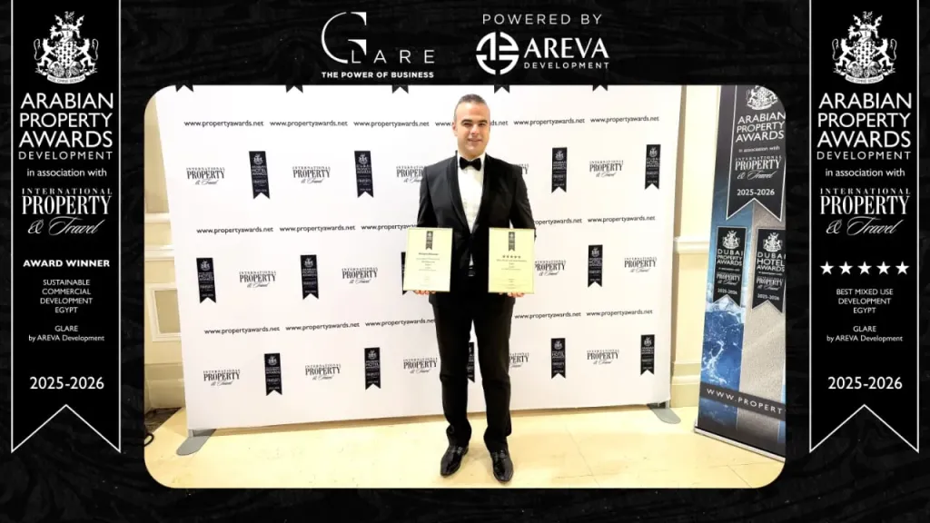 AREVA للتطوير تحصد 3 جوائز عالمية عن مشروع GLARE من مؤسسة International Property Awards