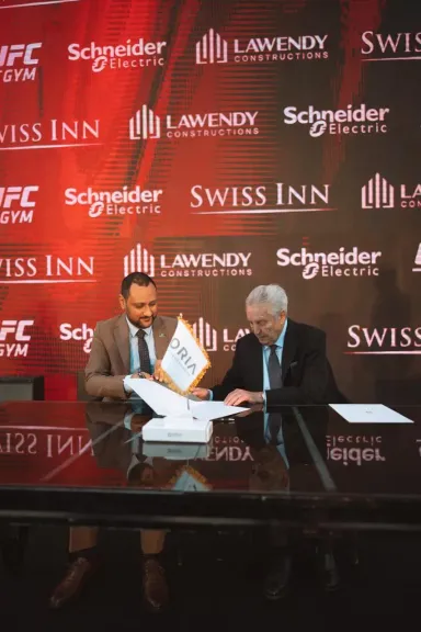 شركة أوريا ديفيلوبمنتس تعلن عن شراكتها مع فندق Swiss Inn لإطلاق أولى الوحدات الفندقية بمشروع ”علامات”