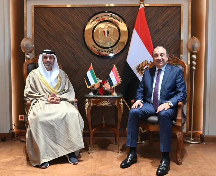 وزير قطاع الأعمال العام يستقبل سفير الإمارات الجديد بالقاهرة ويؤكد عمق العلاقات الأخوية والاقتصادية