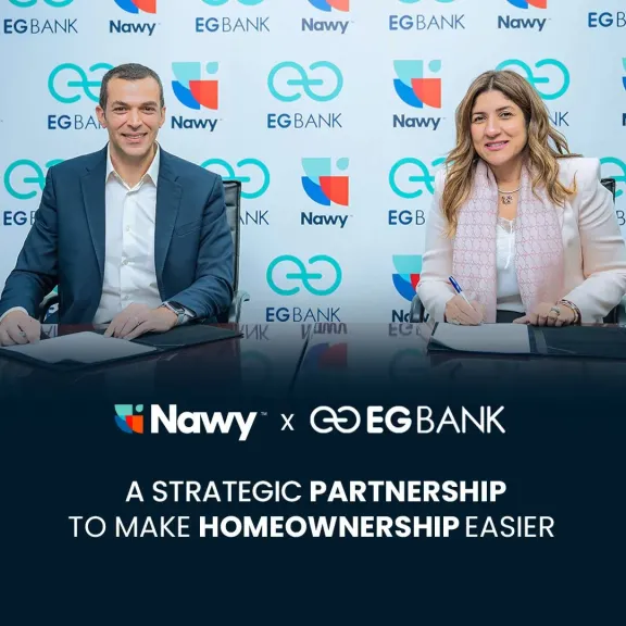 شراكة استراتيجية بين «إي جي بنك» و «ناوي» لتوفير حلول متكاملة لشراء الوحدات السكنية