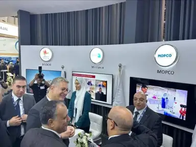 وزير البترول يزور جناح موبكو...