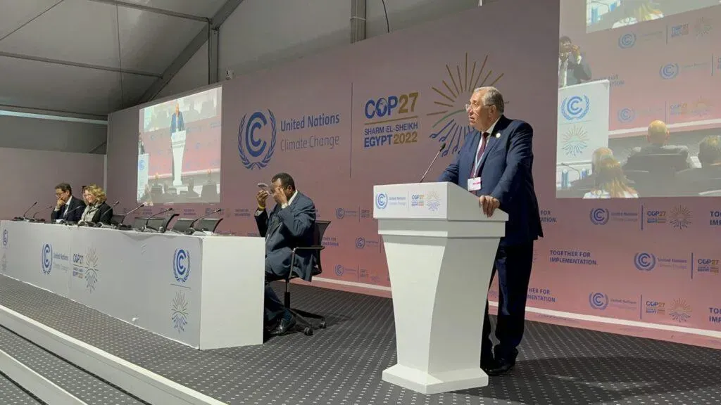 وزير الزراعة يشارك جلسة من ملابو إلى شرم الشيخ في يوم التكيف بقمة المناخ