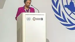 وزيرة البيئة تلقى كلمة مصر...